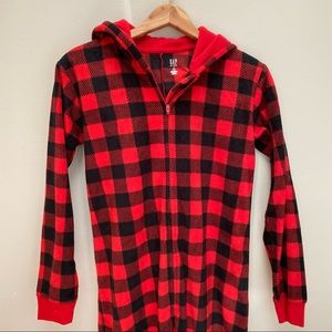 ONSIE Gap KIDS size 14 buffalo plaid with hood never worn